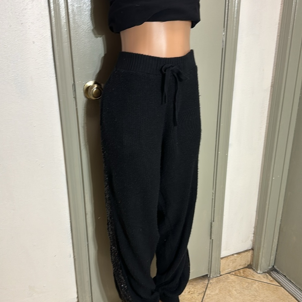 Inc Fuzzy Knit Joggers With Sequence On Side, Sid… - image 6